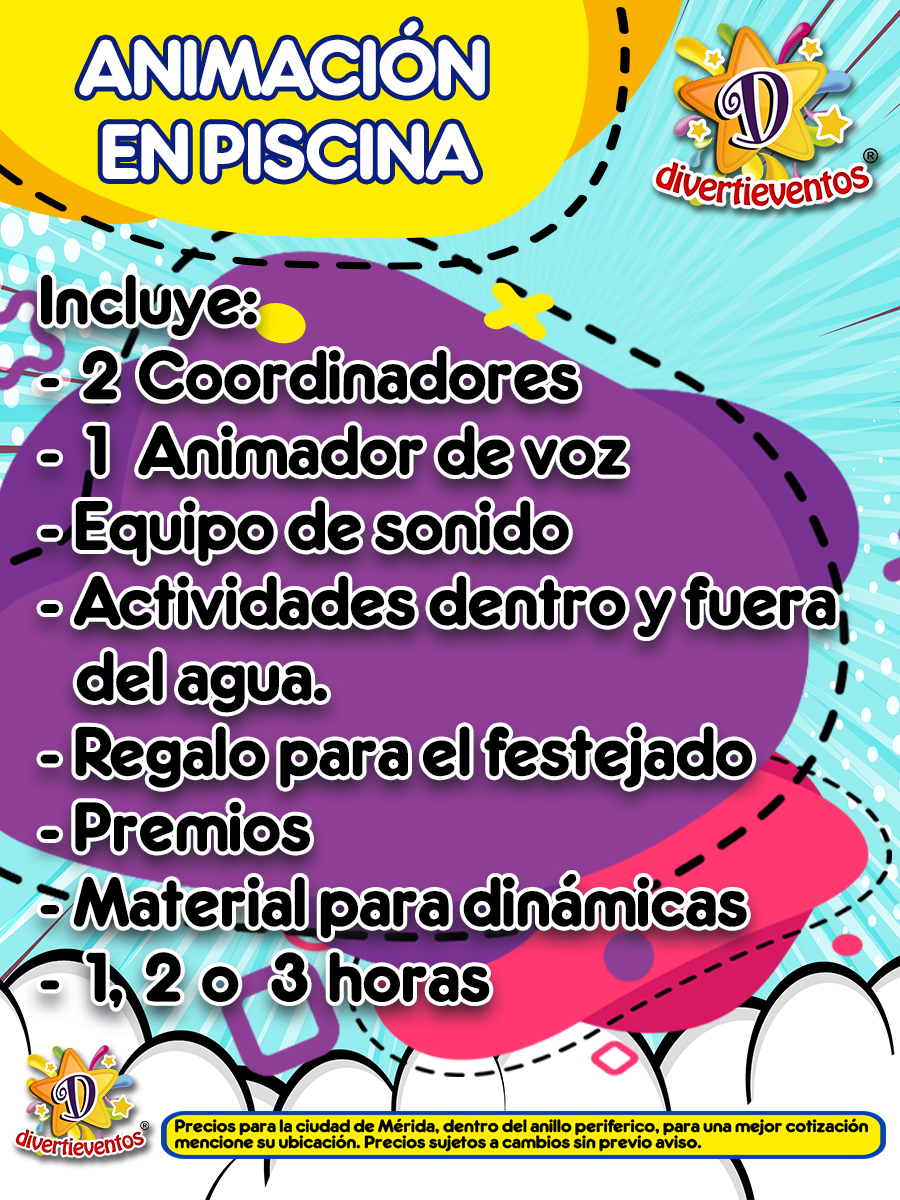 animación en piscina