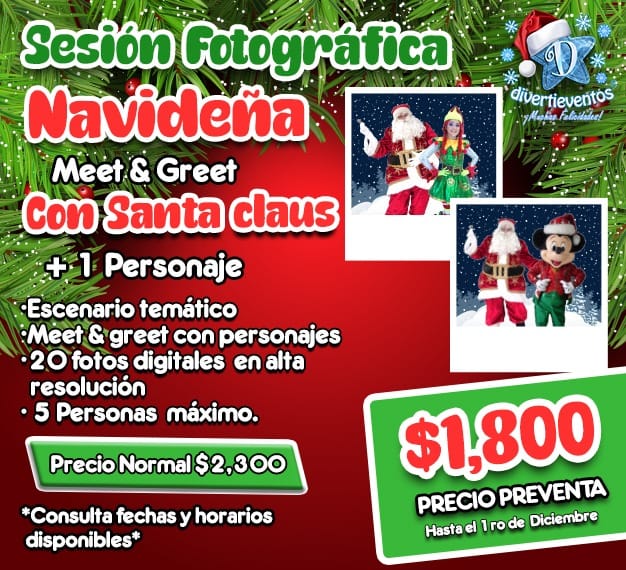 Sesión Fotografica Navideña